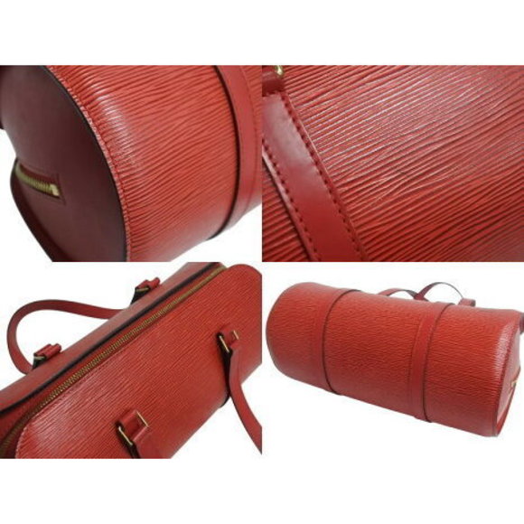 Louis Vuitton Handbag Leather Epi Red Soufflot - Picture 7 of 9
